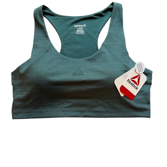 Reebok Women's Dark Teal Sports Bra - Picture 2 of 7